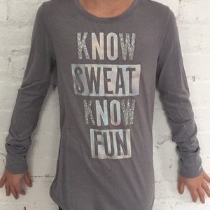 Gap Fit long sleeve shirt (girls). Size:  L